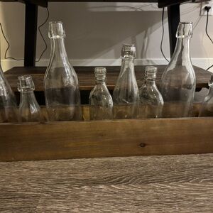 Elegant Clear Glass Bottle Collection